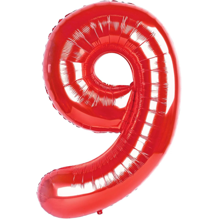 Red Number 0 Balloon 40 Inch, Large Red 0 Number Balloons, Foil Mylar Helium Balloon Birthday Party Supplies, 10 20 30 40 50 60 70 80 90 100 Birthday Anniversary 2025 Numbers Decorations