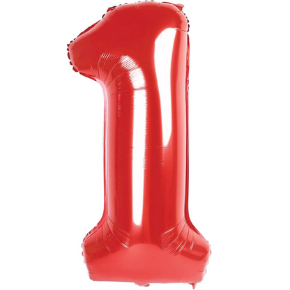 Red Number 0 Balloon 40 Inch, Large Red 0 Number Balloons, Foil Mylar Helium Balloon Birthday Party Supplies, 10 20 30 40 50 60 70 80 90 100 Birthday Anniversary 2025 Numbers Decorations