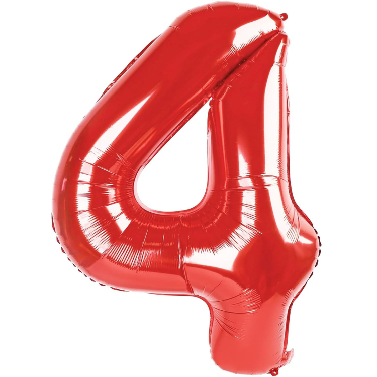 Red Number 0 Balloon 40 Inch, Large Red 0 Number Balloons, Foil Mylar Helium Balloon Birthday Party Supplies, 10 20 30 40 50 60 70 80 90 100 Birthday Anniversary 2025 Numbers Decorations