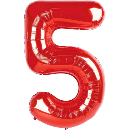 Red Number 0 Balloon 40 Inch, Large Red 0 Number Balloons, Foil Mylar Helium Balloon Birthday Party Supplies, 10 20 30 40 50 60 70 80 90 100 Birthday Anniversary 2025 Numbers Decorations