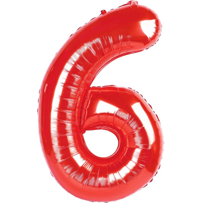 Red Number 0 Balloon 40 Inch, Large Red 0 Number Balloons, Foil Mylar Helium Balloon Birthday Party Supplies, 10 20 30 40 50 60 70 80 90 100 Birthday Anniversary 2025 Numbers Decorations